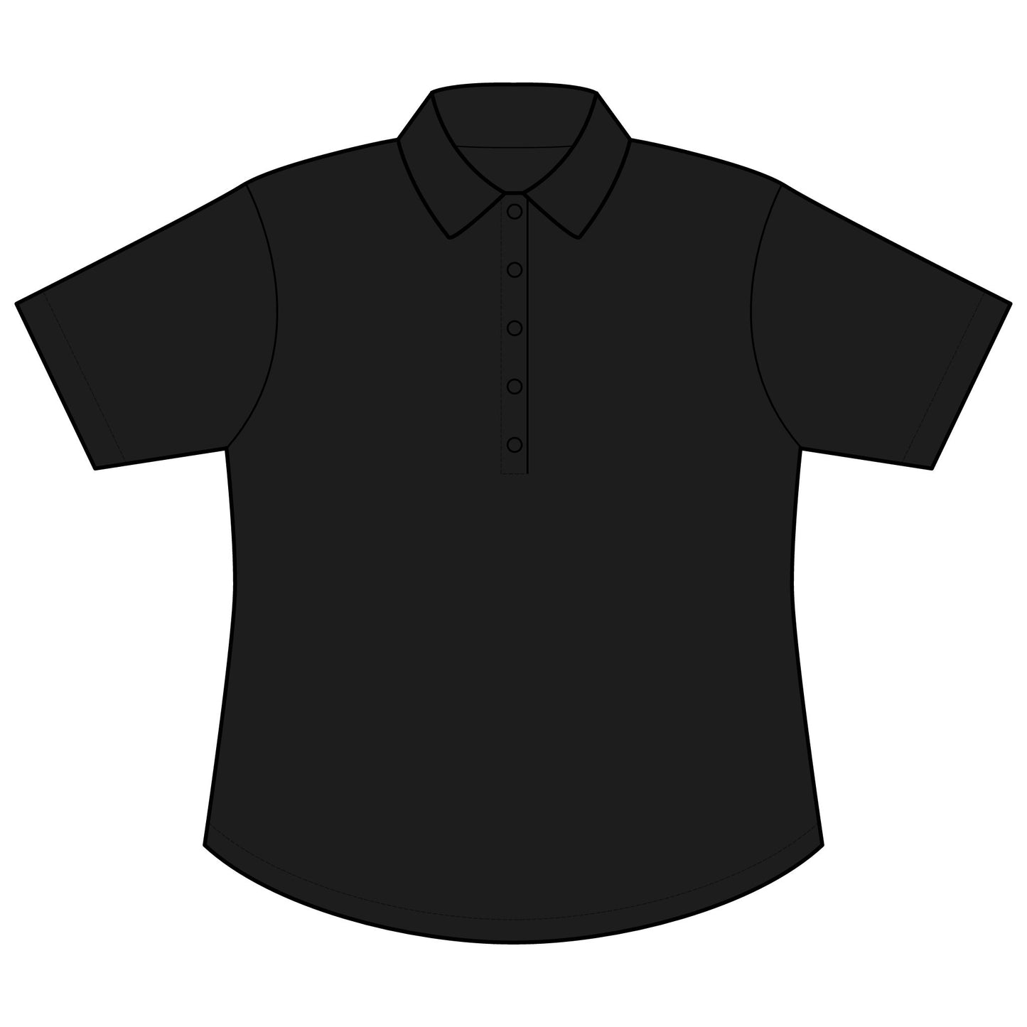 Women's C-FREE Snag-Proof Polo - Groovy Text & Cards (back print)