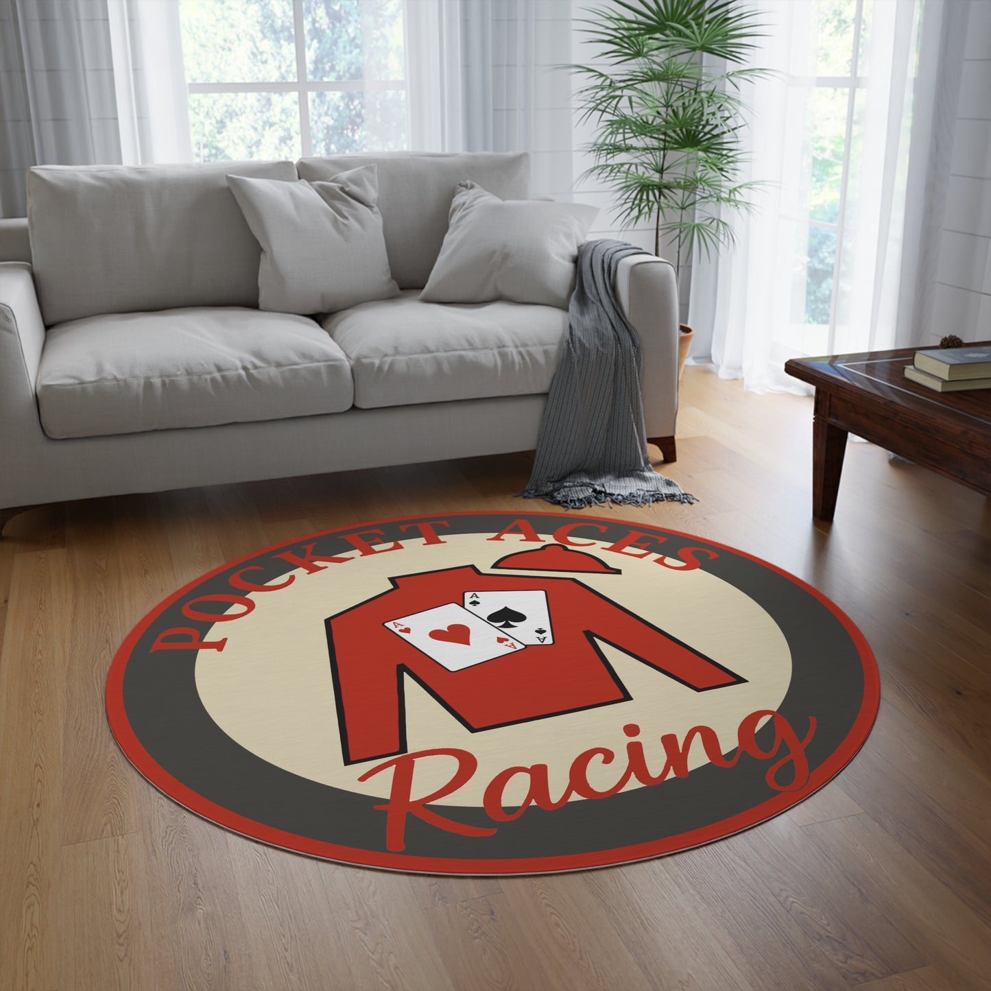 Round Rug - Muted Framed Silks