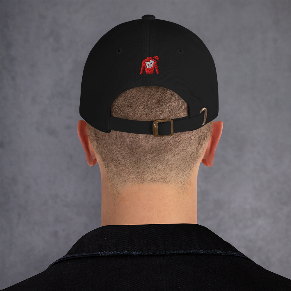 Dad hat - Front text with back silks logo