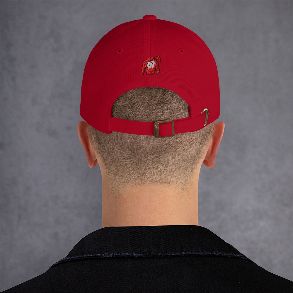 Dad hat - Front text with back silks logo