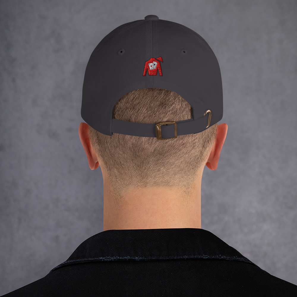 Dad hat - Front text with back silks logo