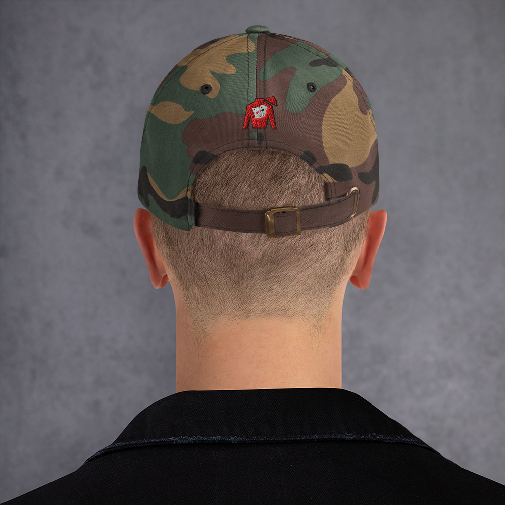 Dad hat - Front text with back silks logo