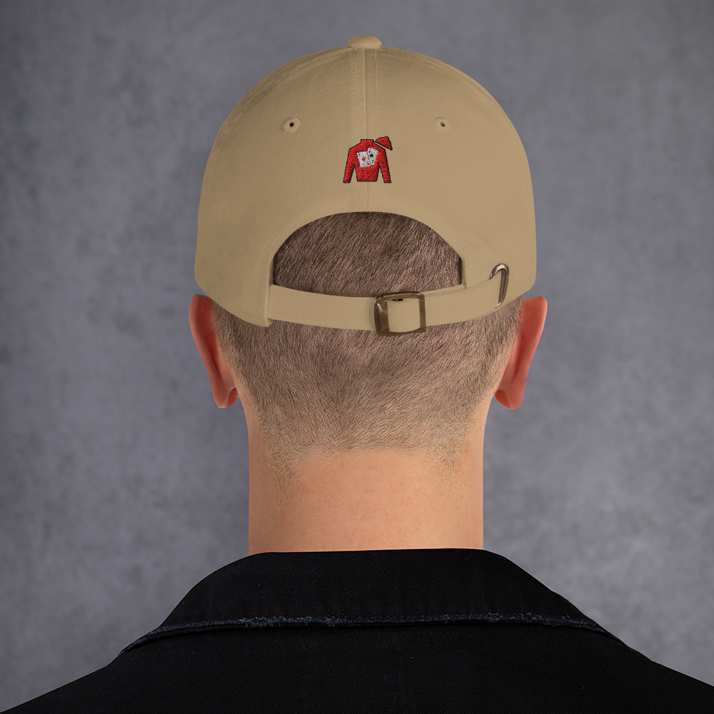 Dad hat - Front text with back silks logo