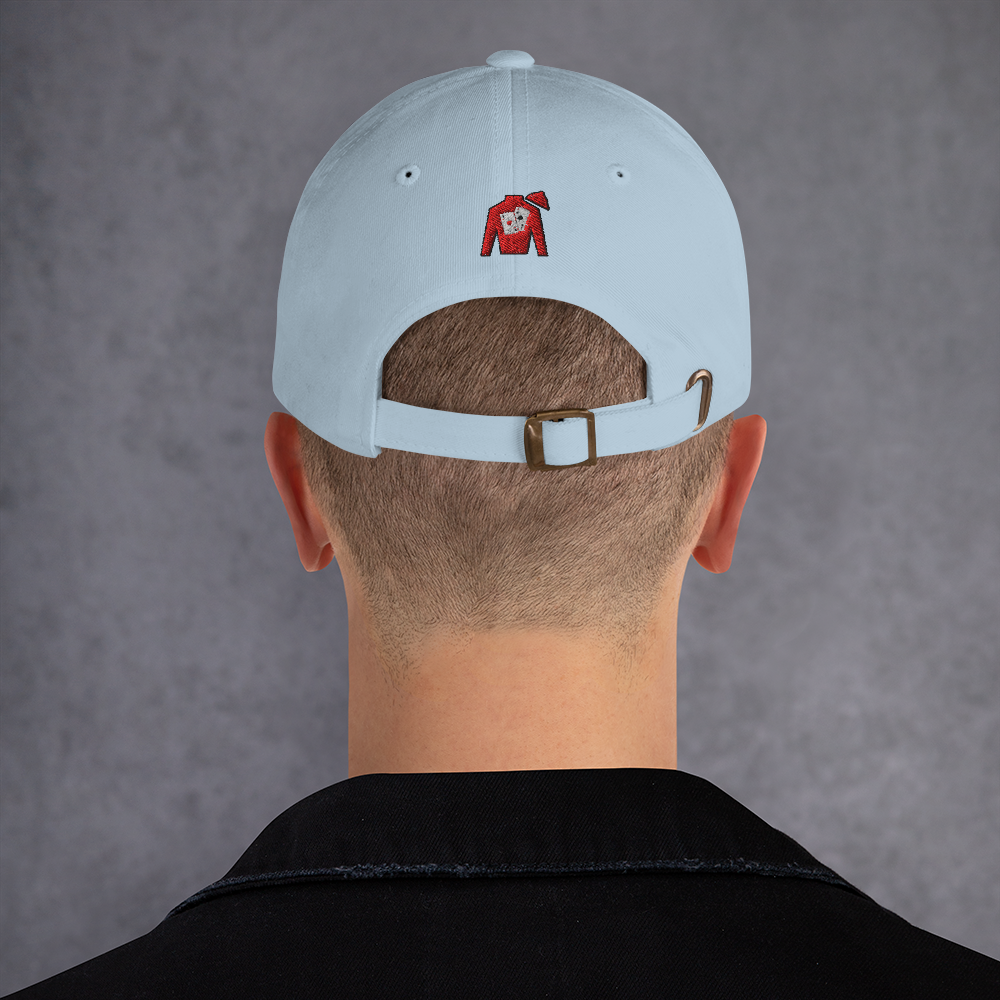 Dad hat - Front text with back silks logo