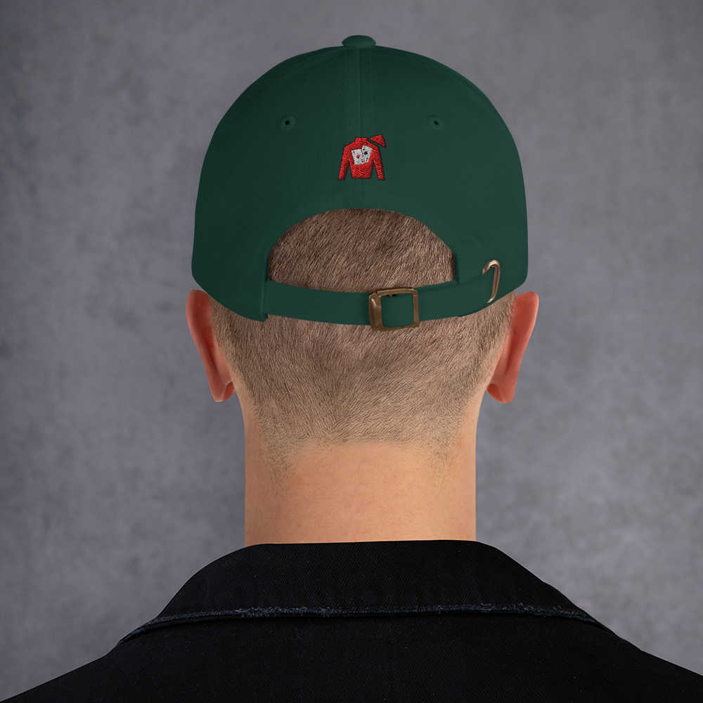 Dad hat - Front text with back silks logo