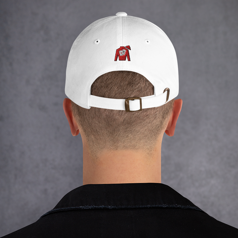 Dad hat - Front text with back silks logo