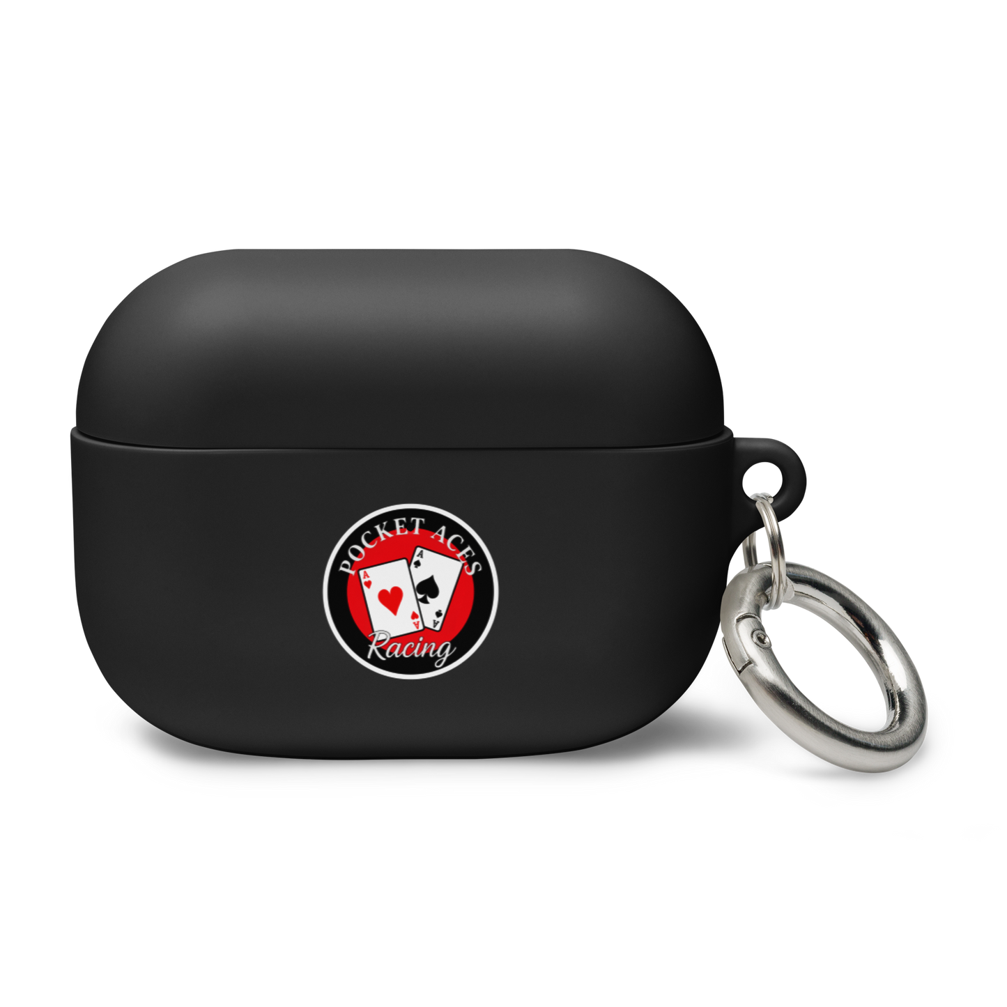 Rubber Case for AirPods® - Framed Cards logo + Horse in Tack logo