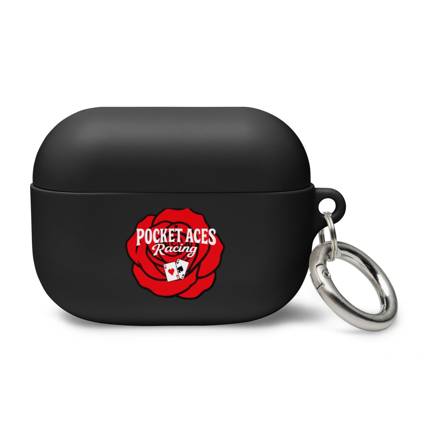 Rubber Case for AirPods® - Rose and Cards w/ Text + Rook Crow over Roses