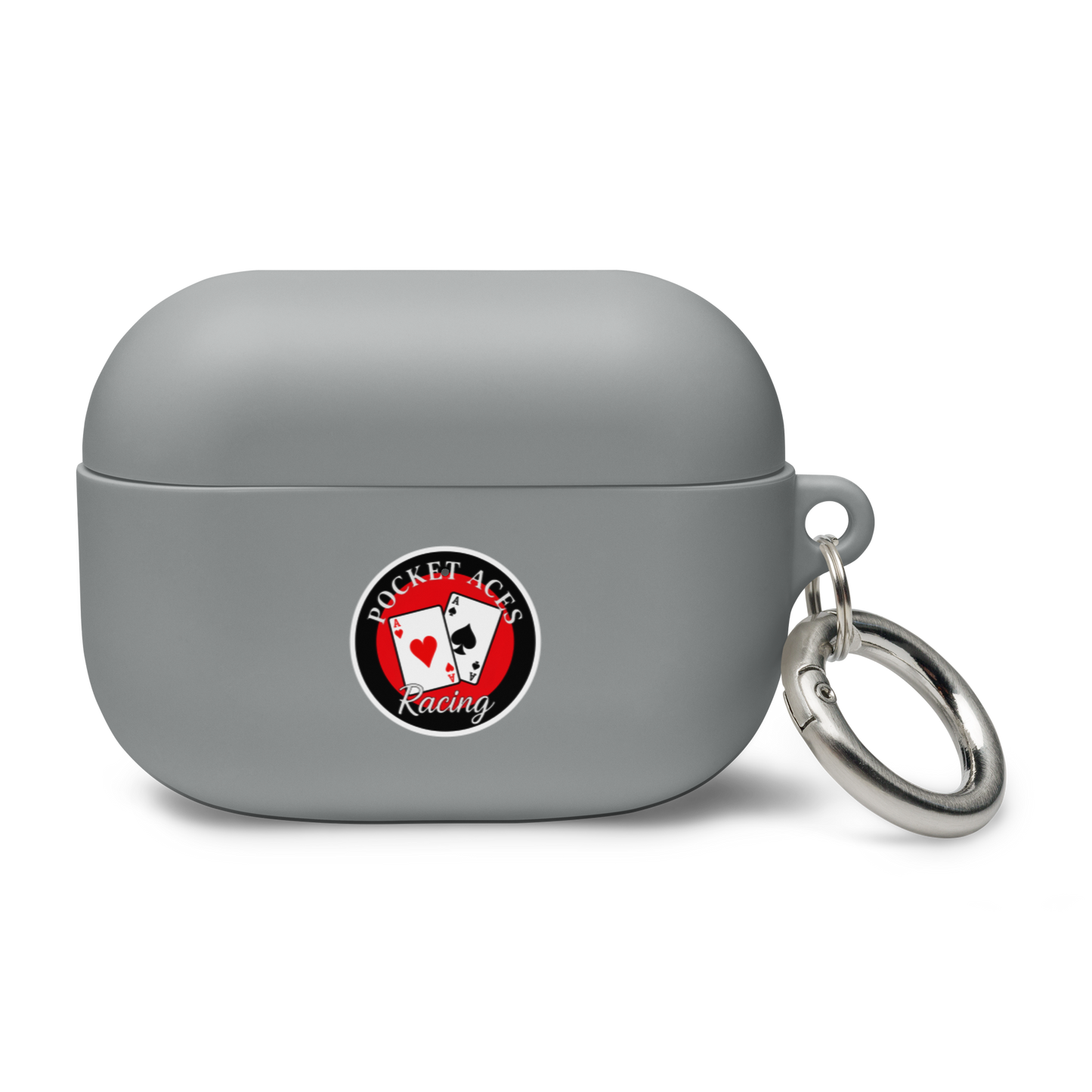 Rubber Case for AirPods® - Framed Cards logo + Horse in Tack logo