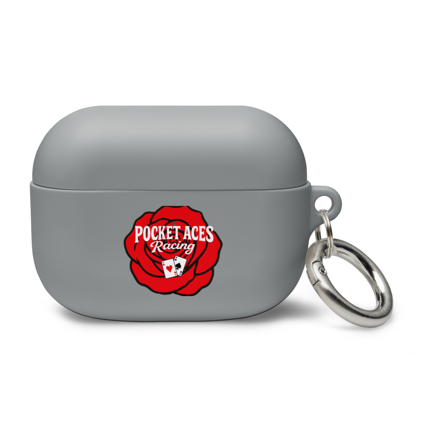 Rubber Case for AirPods® - Rose and Cards w/ Text + Rook Crow over Roses