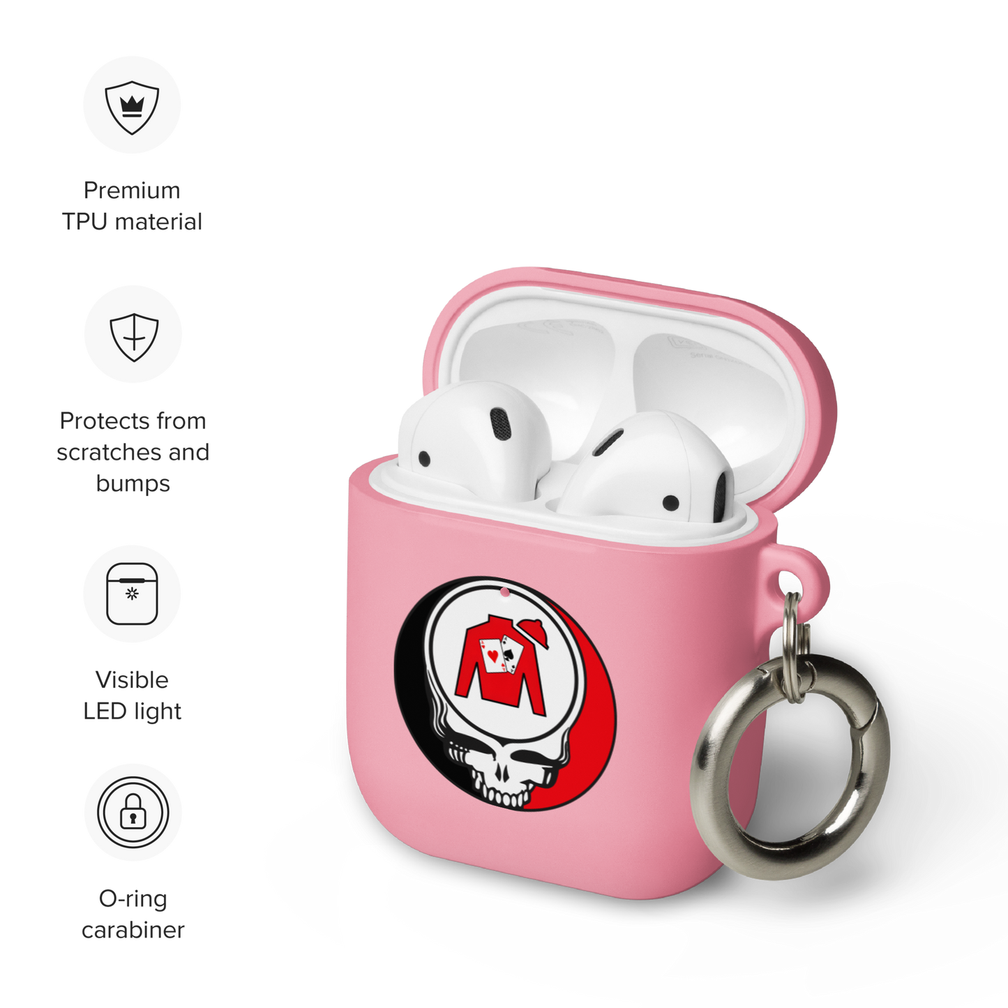Rubber Case for AirPods® - Ace Your Face (Silks Stealie) + FCGO