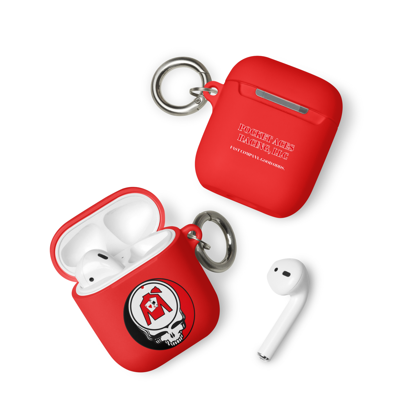 Rubber Case for AirPods® - Ace Your Face (Silks Stealie) + FCGO