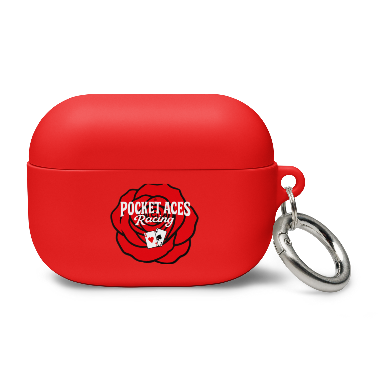 Rubber Case for AirPods® - Rose and Cards w/ Text + Rook Crow over Roses