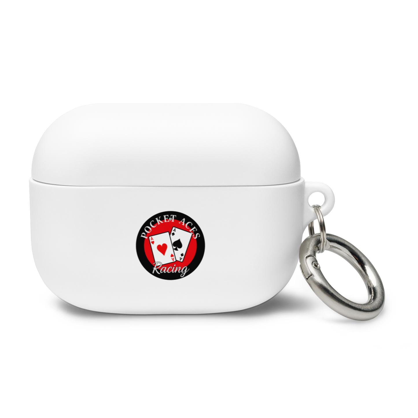 Rubber Case for AirPods® - Framed Cards logo + Horse in Tack logo
