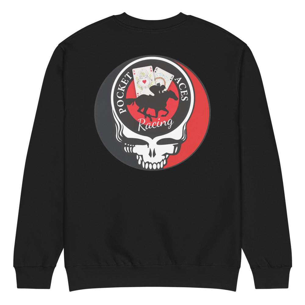 Unisex premium crew neck sweatshirt - Ace Your Face (classic logo)