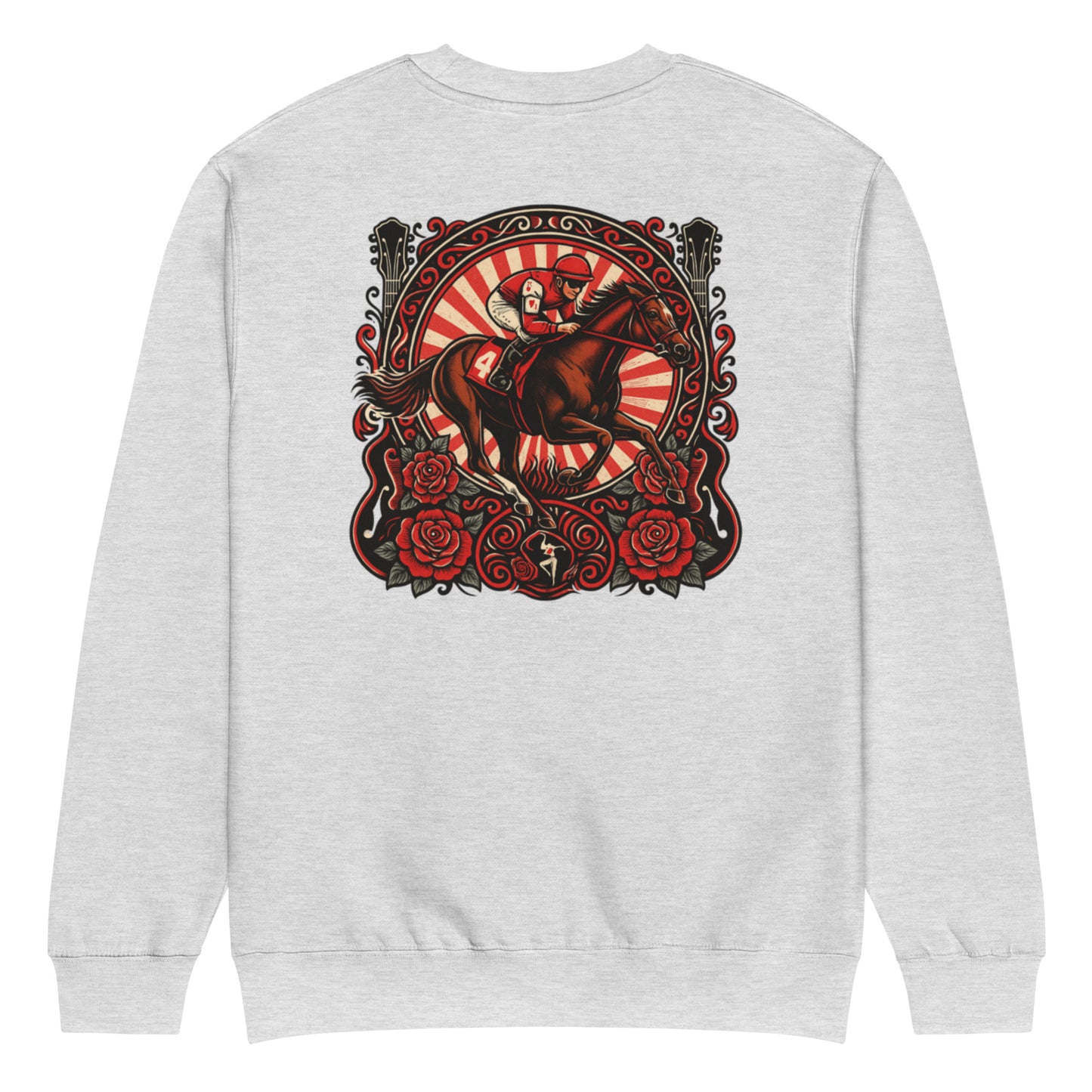 Unisex premium crew neck sweatshirt - Rock 'N' Roses (back print)