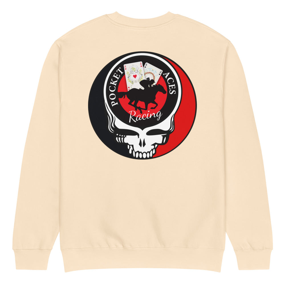 Unisex premium crew neck sweatshirt - Ace Your Face (classic logo)