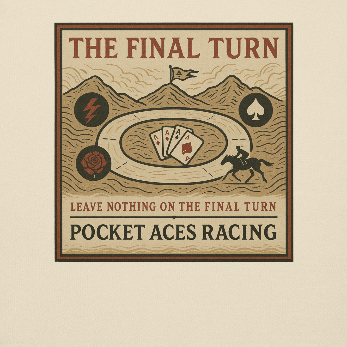 Unisex Premium Sweatshirt - Deal of the Storm (front) + The Final Turn (back)