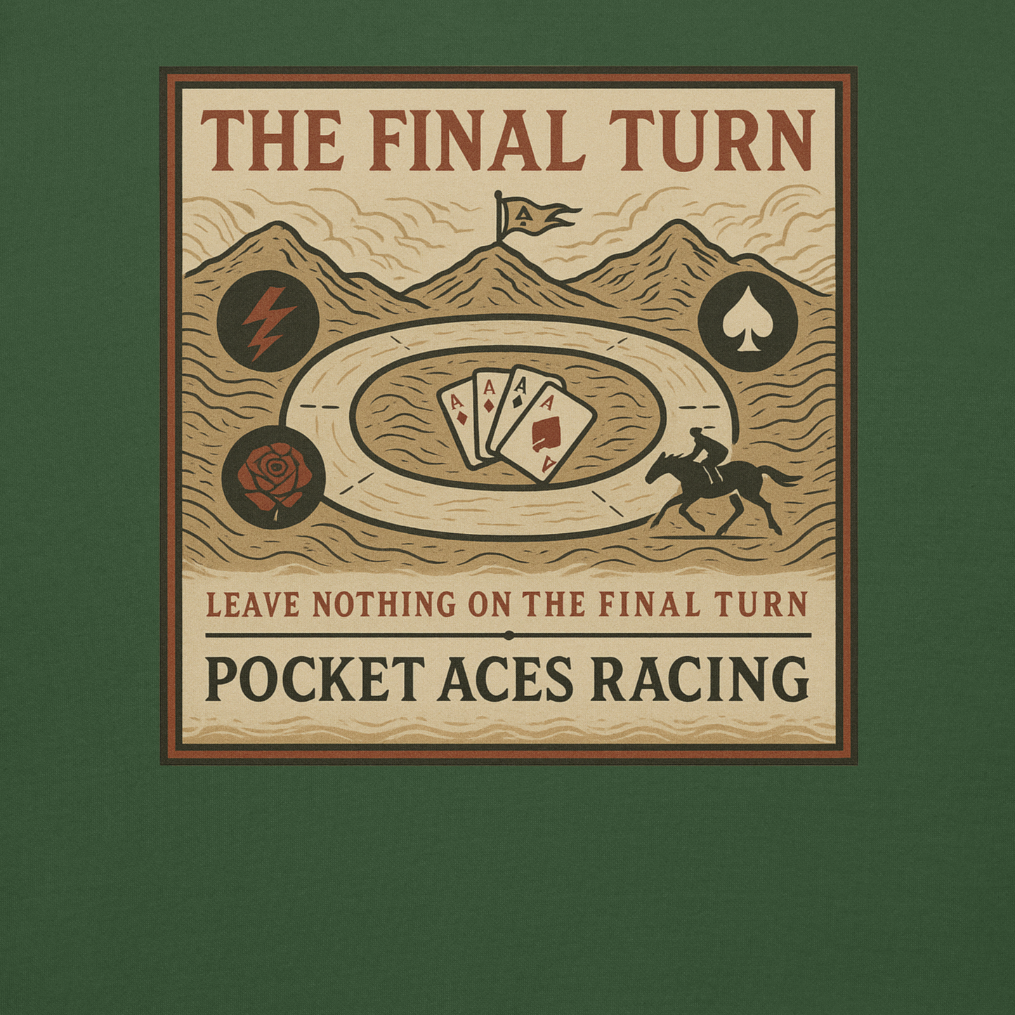Unisex Premium Sweatshirt - Deal of the Storm (front) + The Final Turn (back)