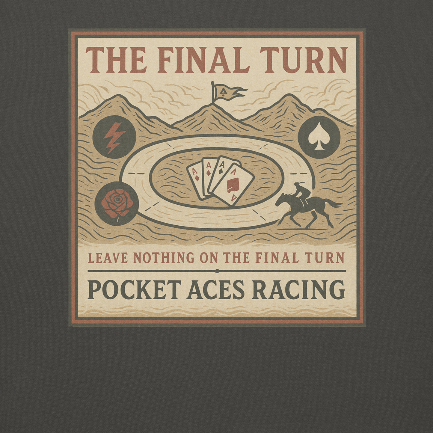 Unisex Premium Sweatshirt - Deal of the Storm (front) + The Final Turn (back)