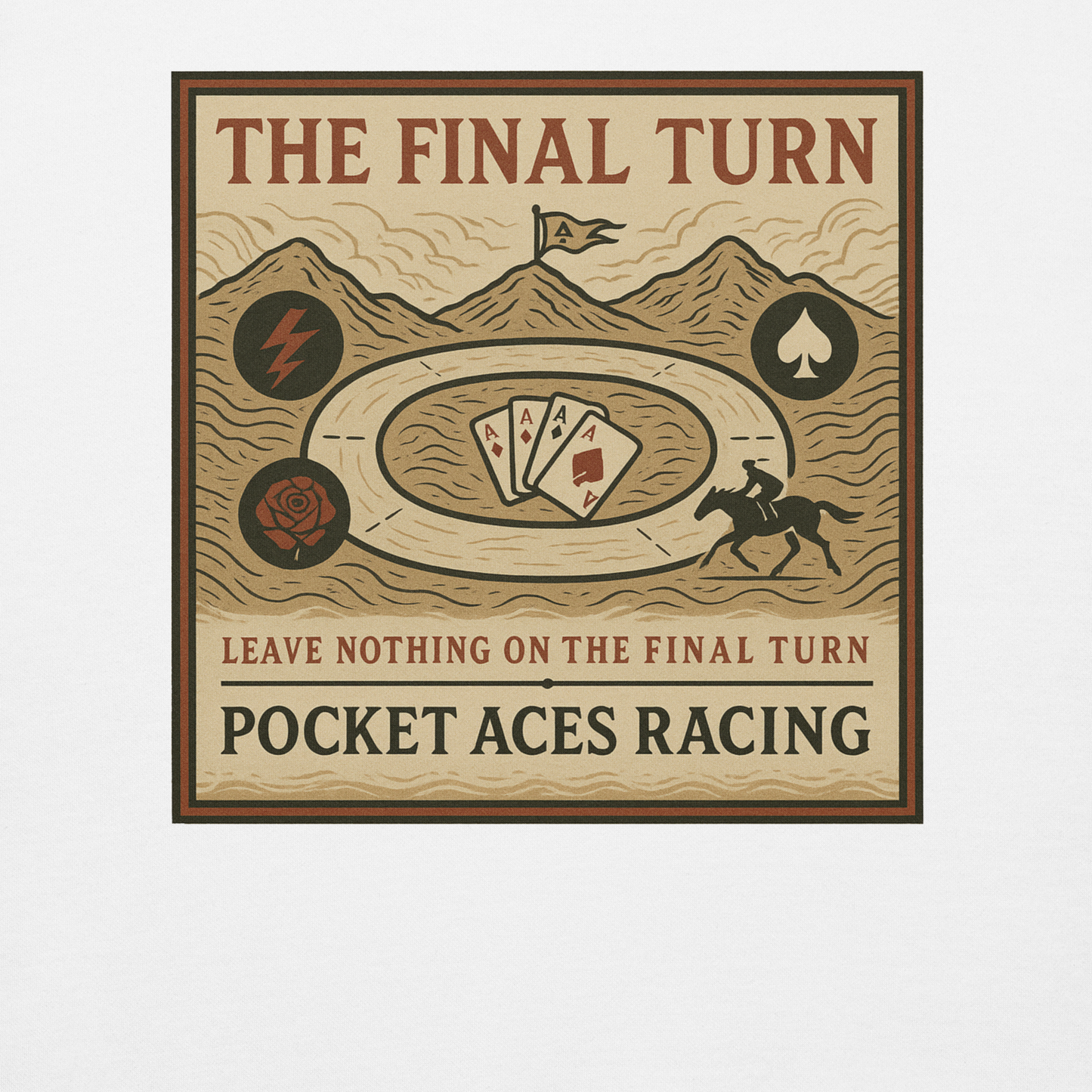 Unisex Premium Sweatshirt - Deal of the Storm (front) + The Final Turn (back)