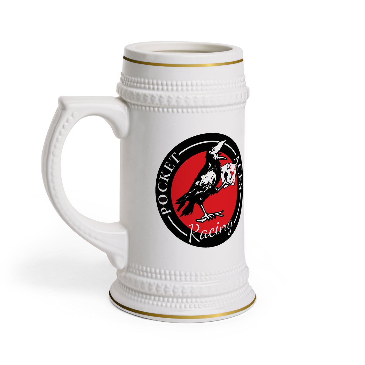 Ceramic Beer Stein — Vintage Rook Logo
