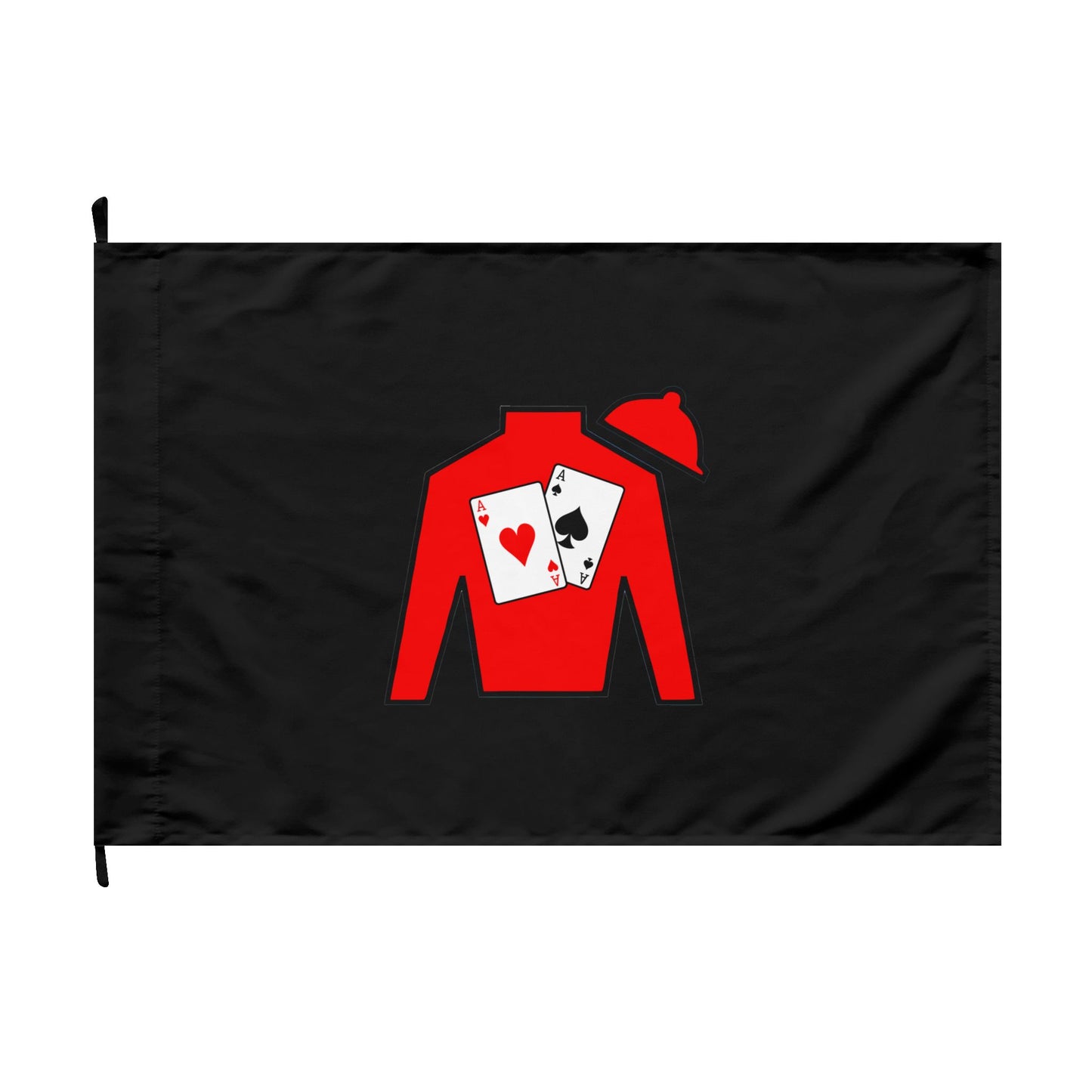 Double-Sided Flag - Silks logo over Black