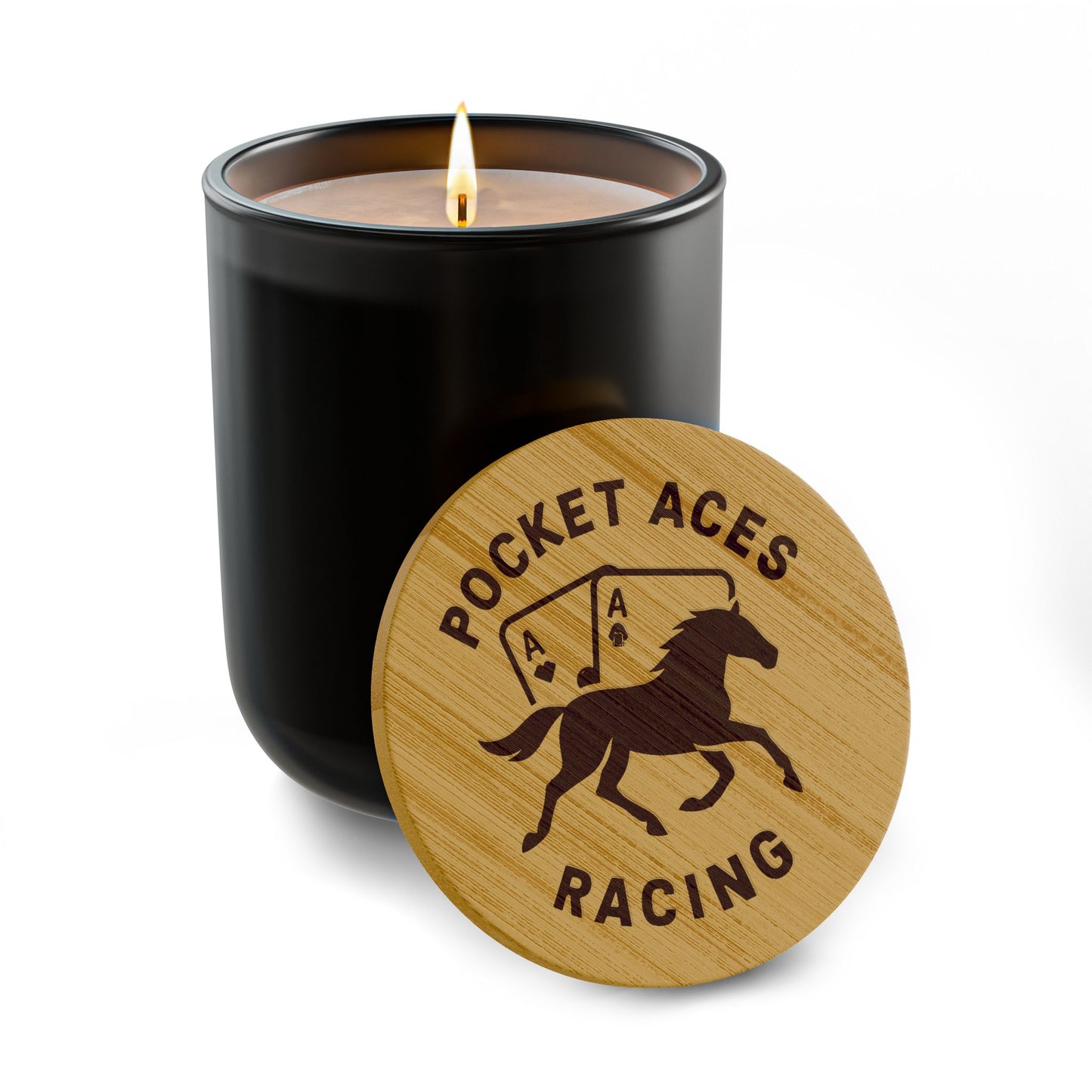 Scented Soy Candle, 14oz (Engraving) - Aces On The Rail