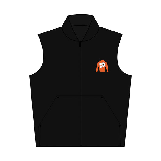 CornerStone® Unisex Washed Duck Cloth Vest (Embroidery) - Black Cards behind silks logo