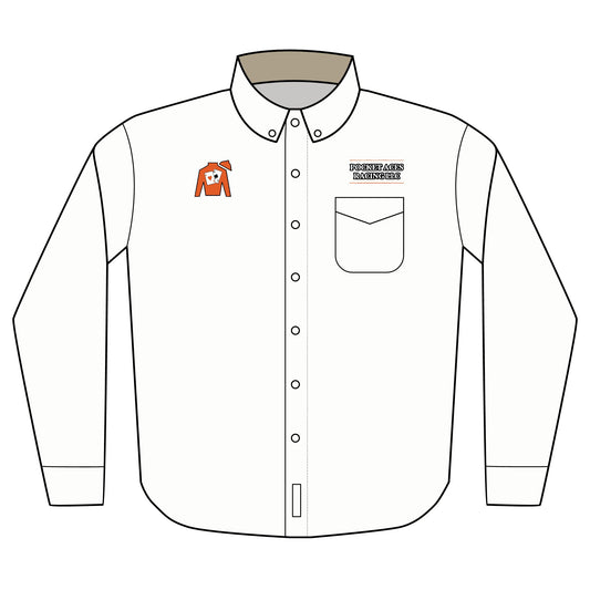 Port Authority® Unisex Long Sleeve Shirt (Embroidery) - Silks logo + Company Text above pocket