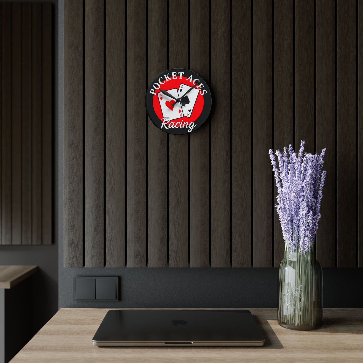 Acrylic Wall Clock - Framed Cards logo