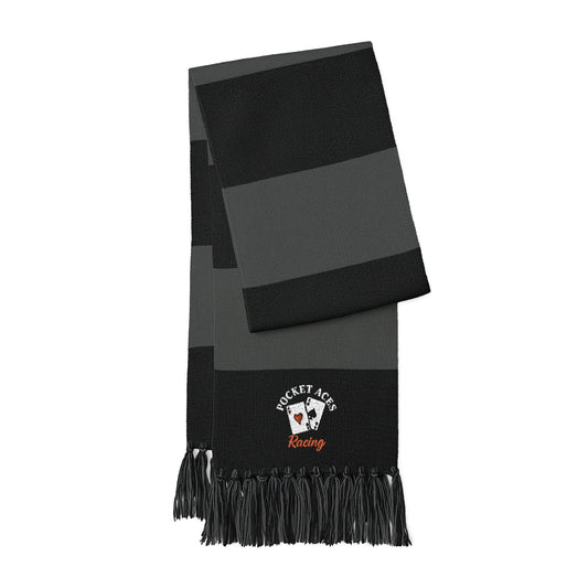 Spectator Scarf - Embroidered Cards & Text