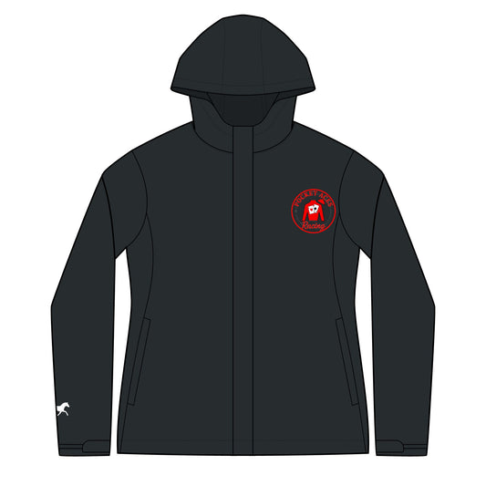 Women's Arcadia Jacket - Framed Silks logo (chest) + Full Suit Silhouette (back) + White horse logo sleeve detail