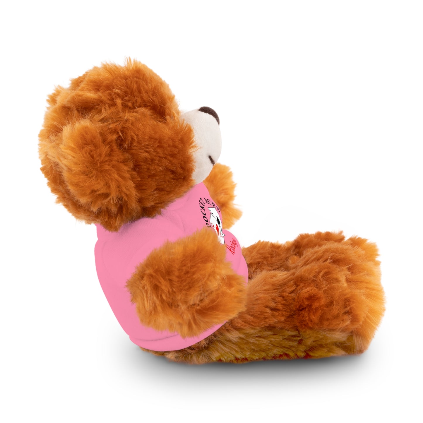 Stuffed Animals with Cards & Text logo Tee
