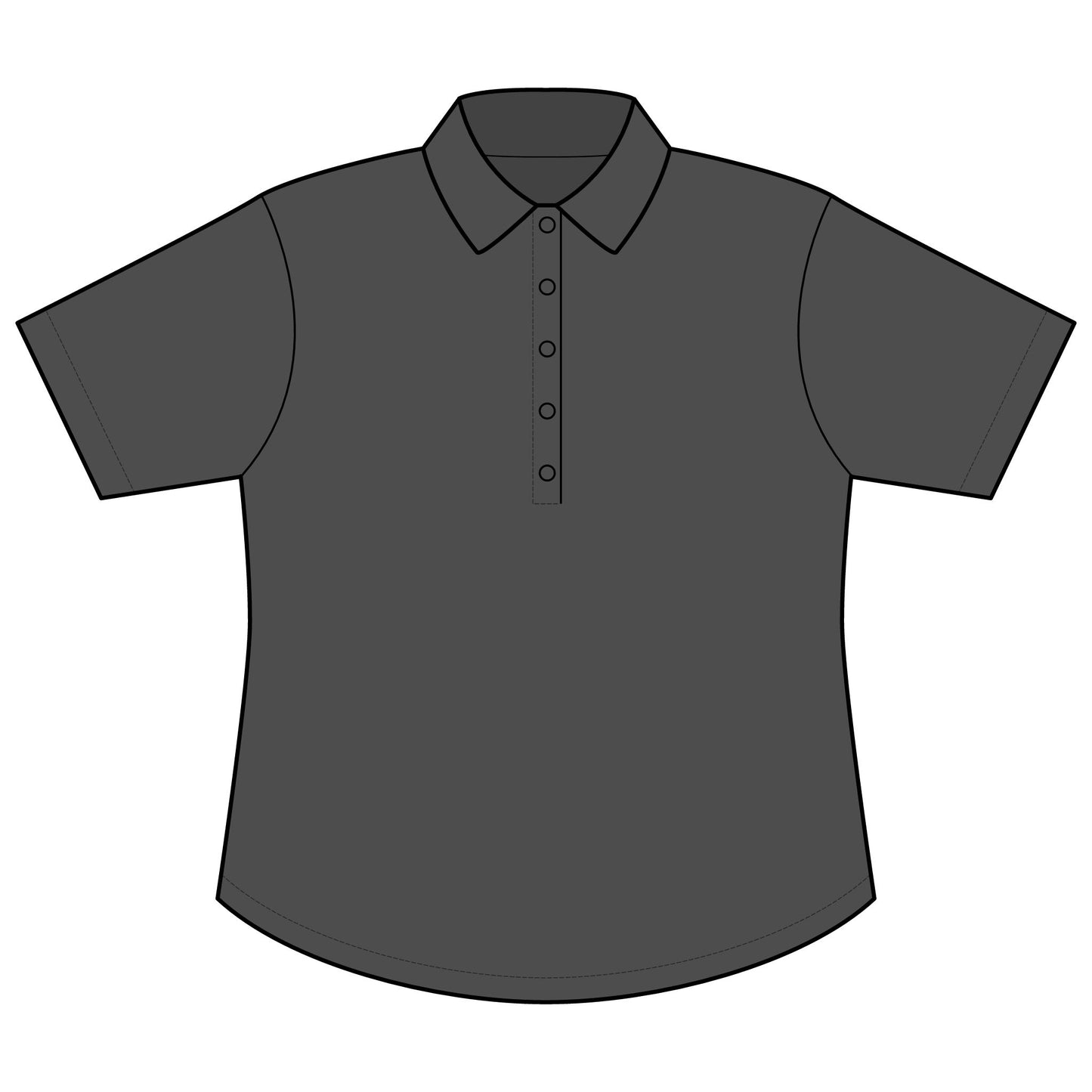Women's C-FREE Snag-Proof Polo - Groovy Text & Cards (back print)