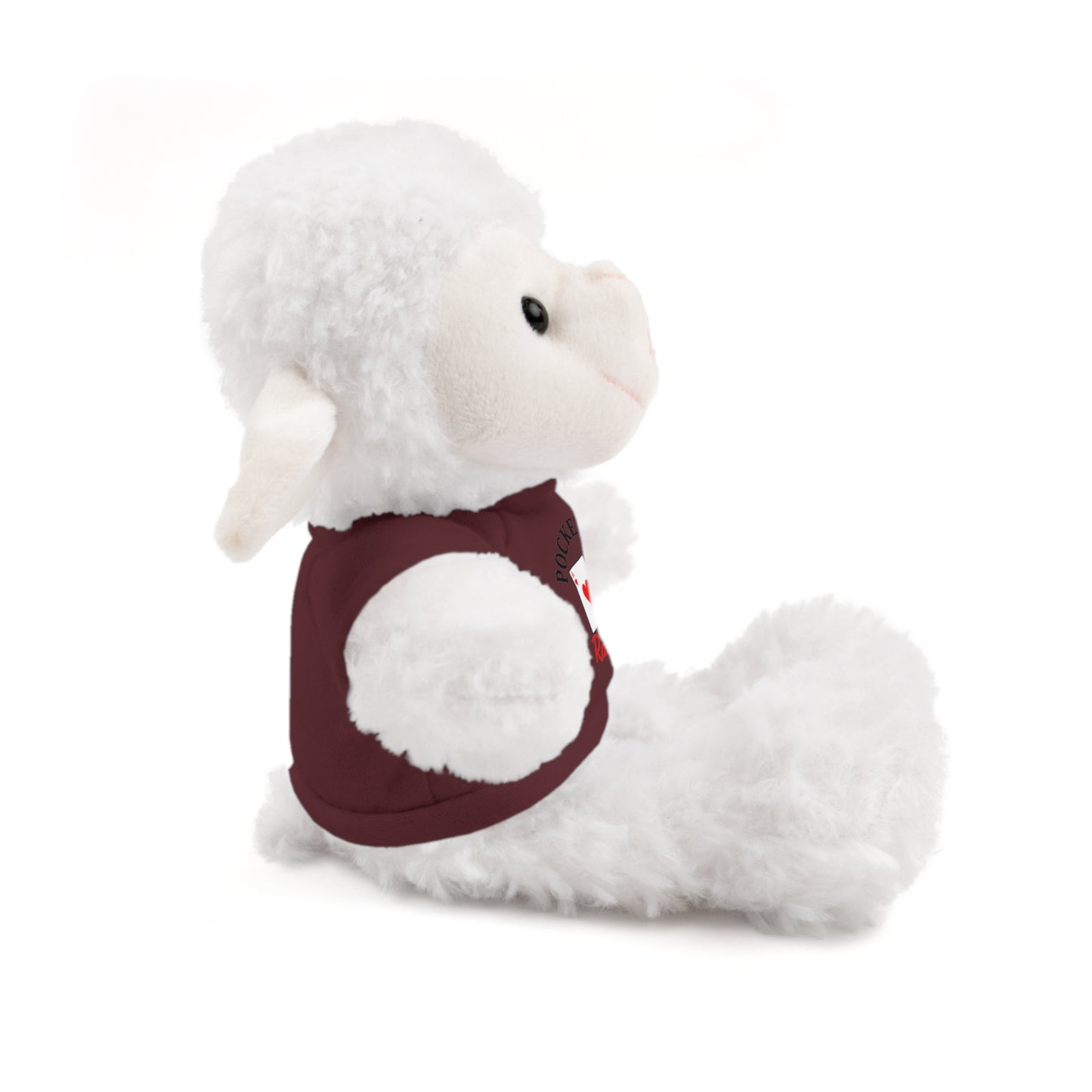 Stuffed Animals with Cards & Text logo Tee