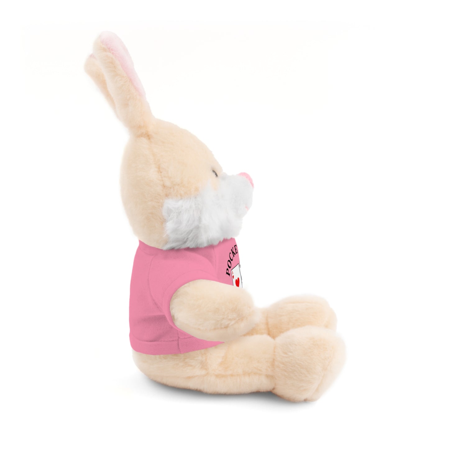 Stuffed Animals with Cards & Text logo Tee