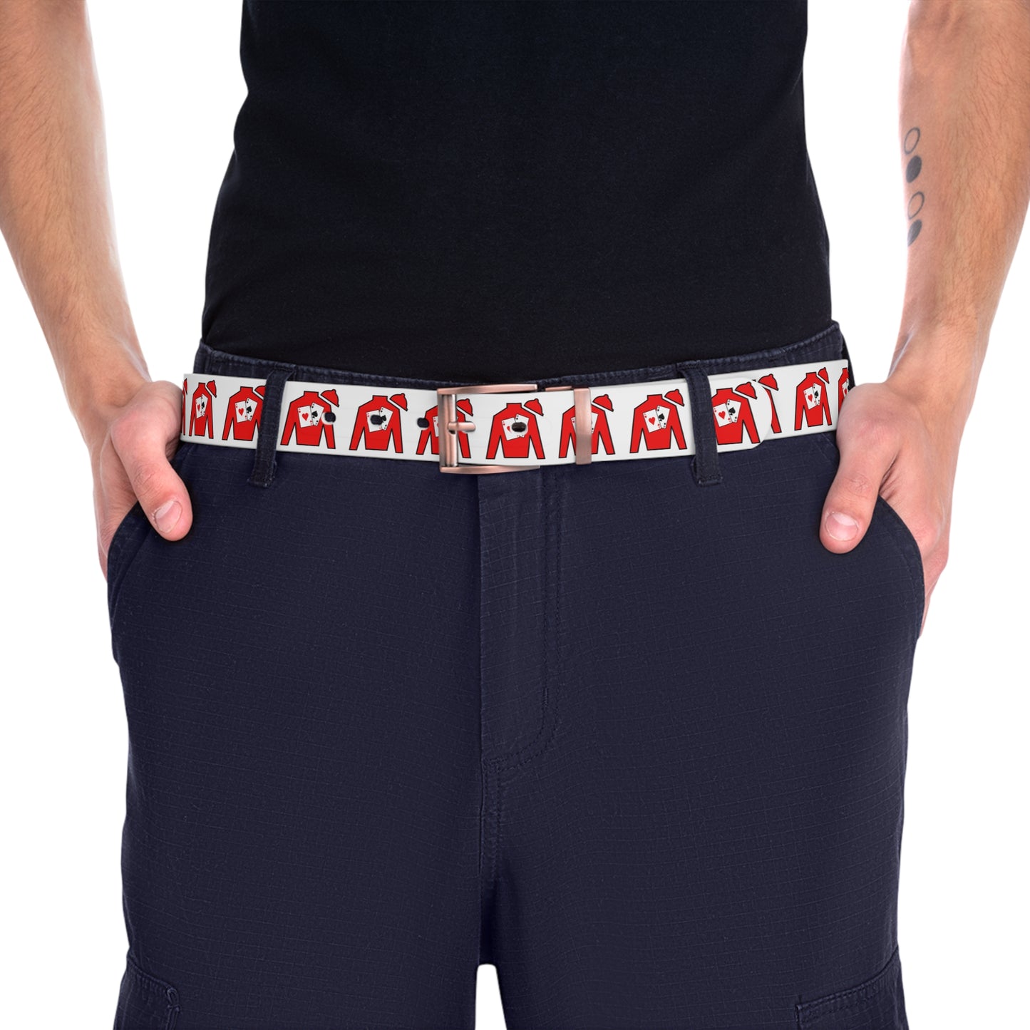 Copy of Belt - Silks pattern on white