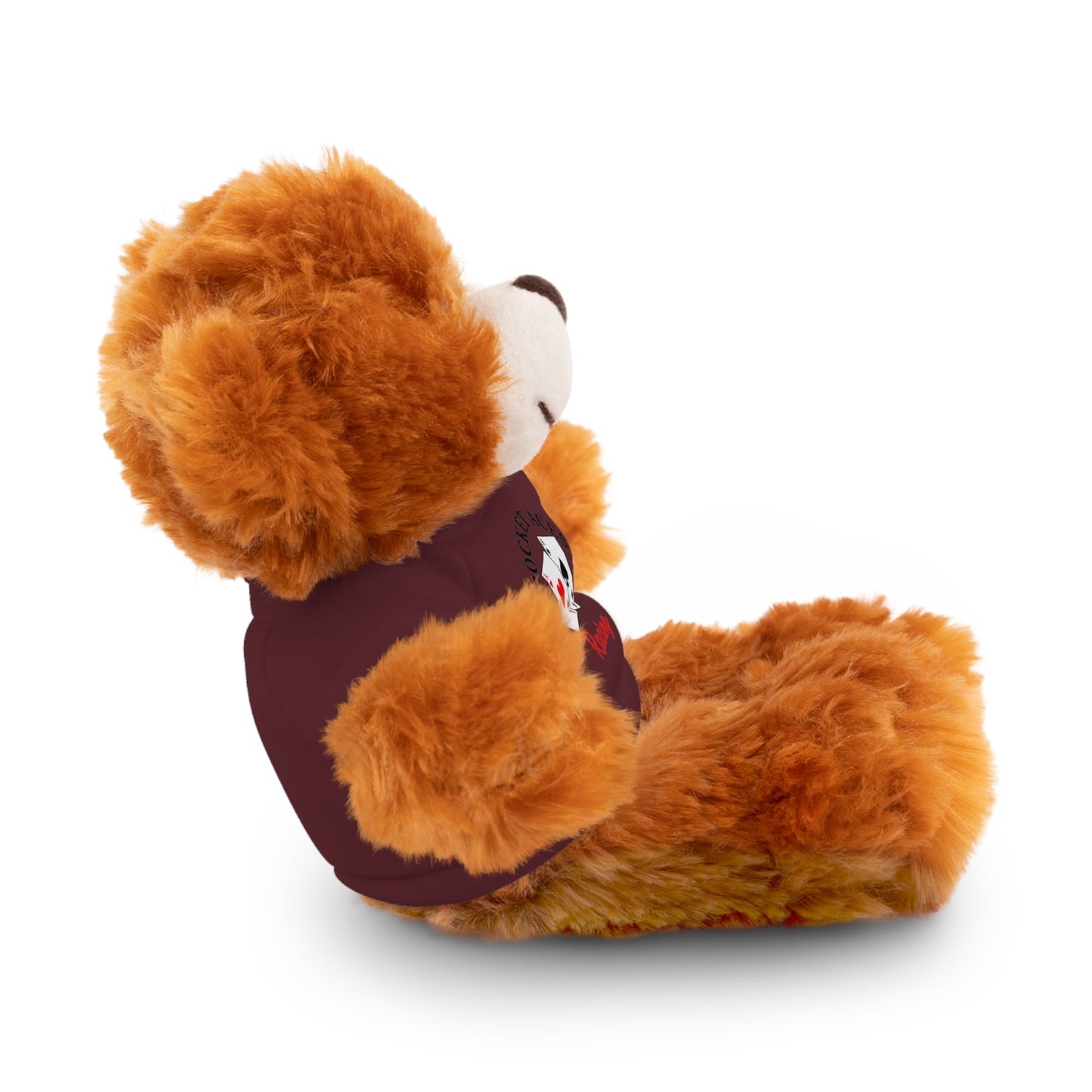 Stuffed Animals with Cards & Text logo Tee