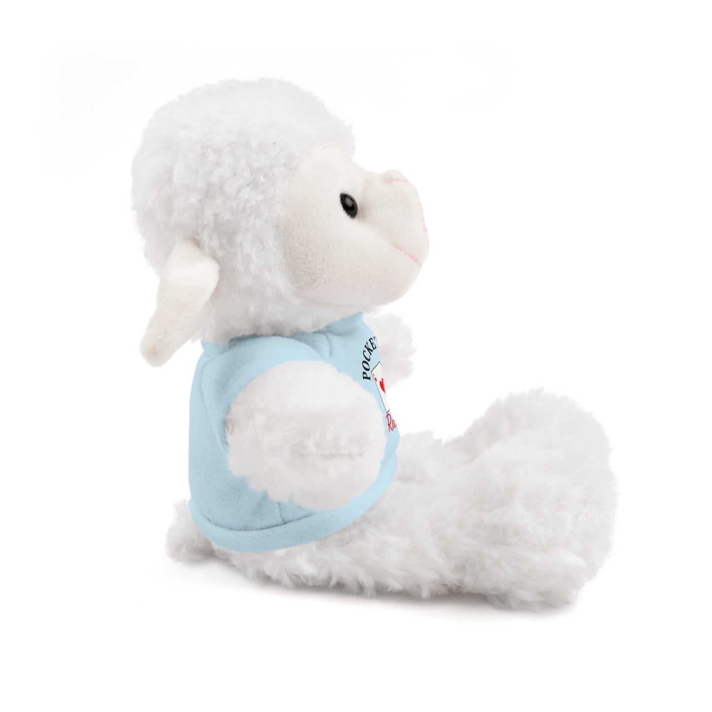Stuffed Animals with Cards & Text logo Tee