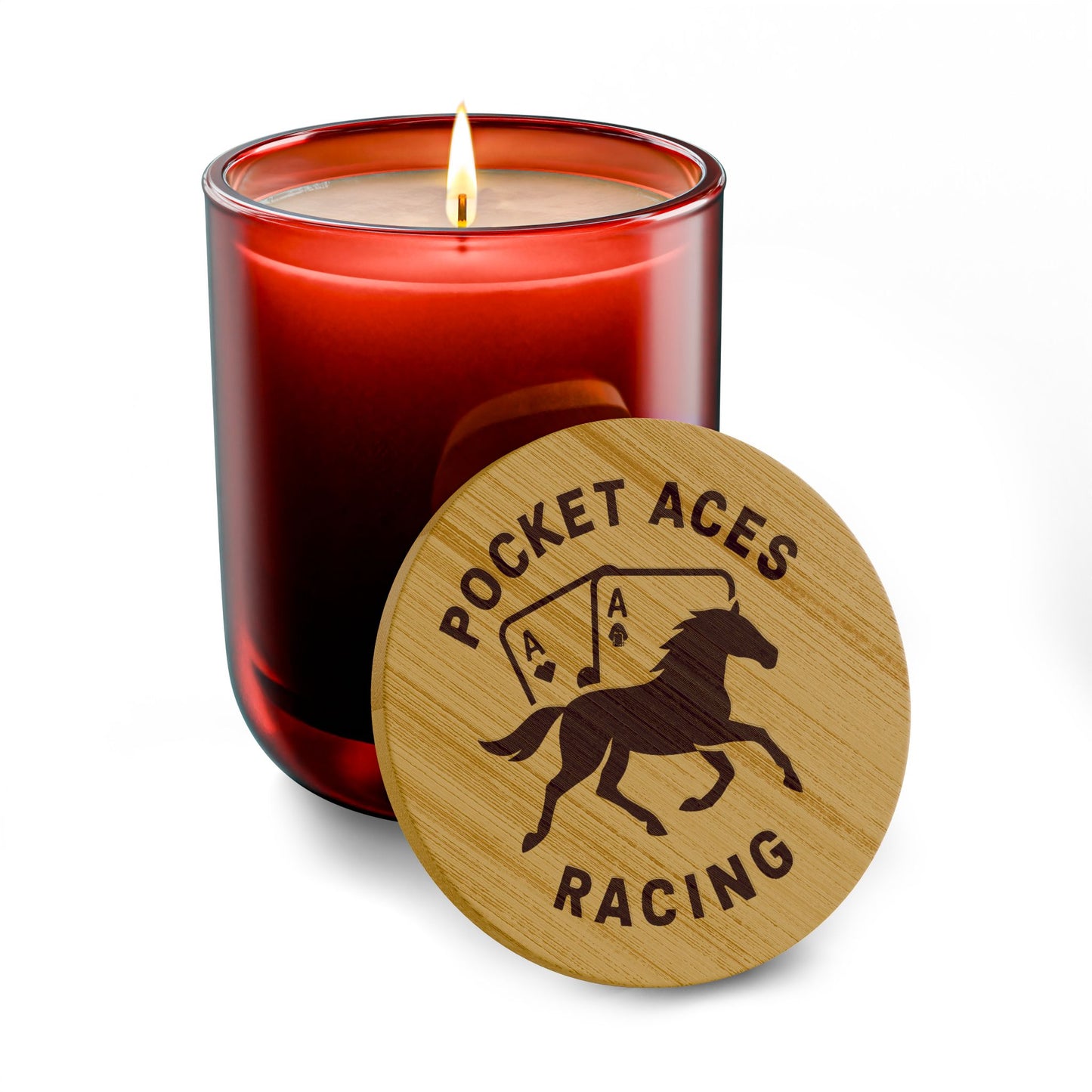 Scented Soy Candle, 14oz (Engraving) - Aces On The Rail