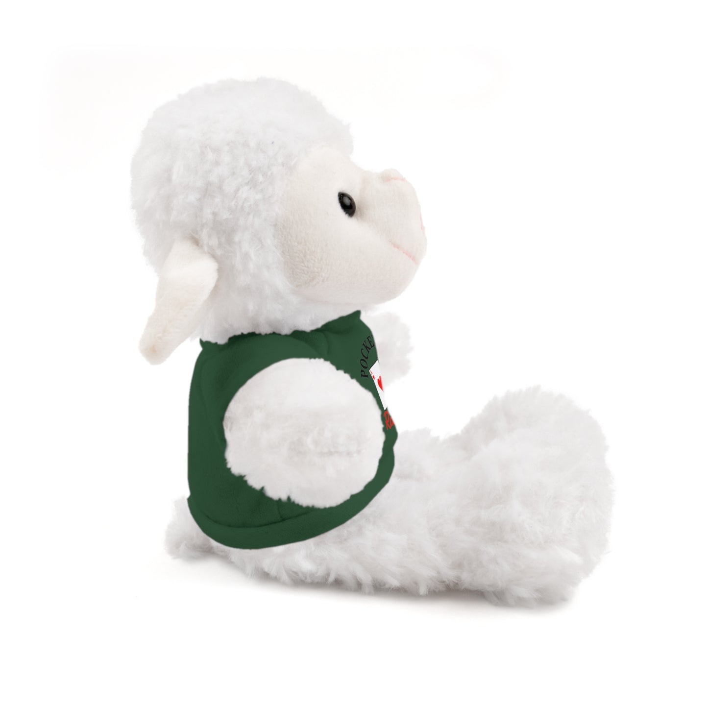 Stuffed Animals with Cards & Text logo Tee
