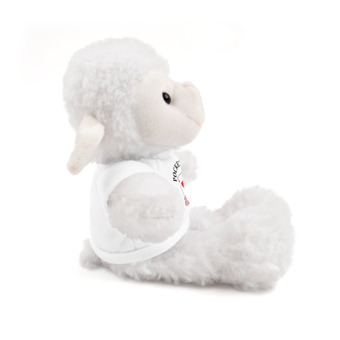 Stuffed Animals with Cards & Text logo Tee