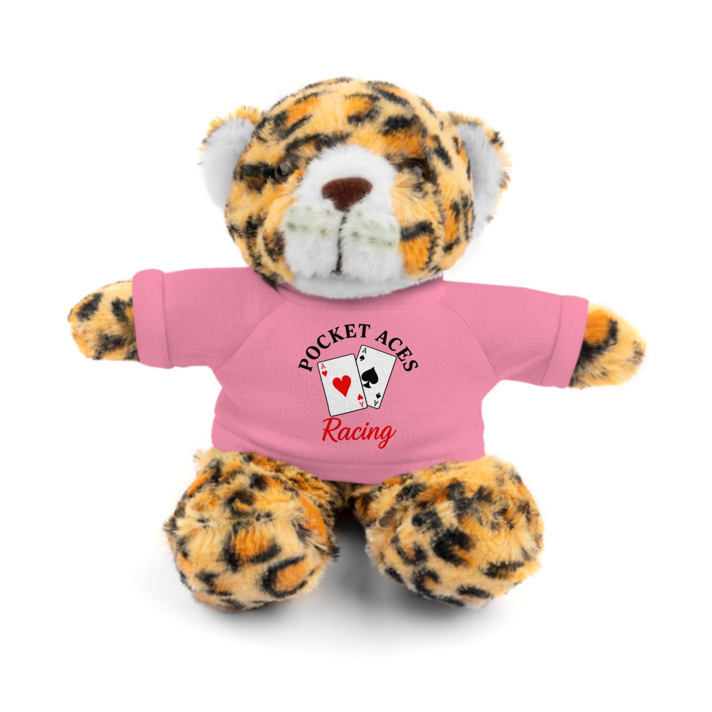 Stuffed Animals with Cards & Text logo Tee