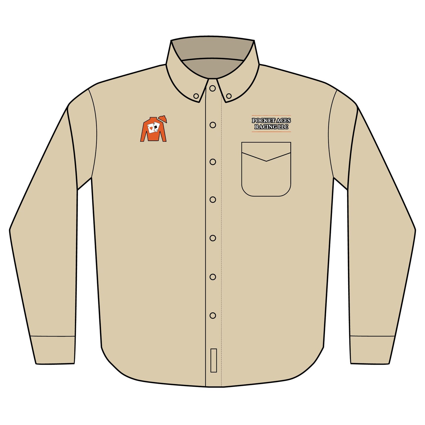 Port Authority® Unisex Long Sleeve Shirt (Embroidery) - Silks logo + company text