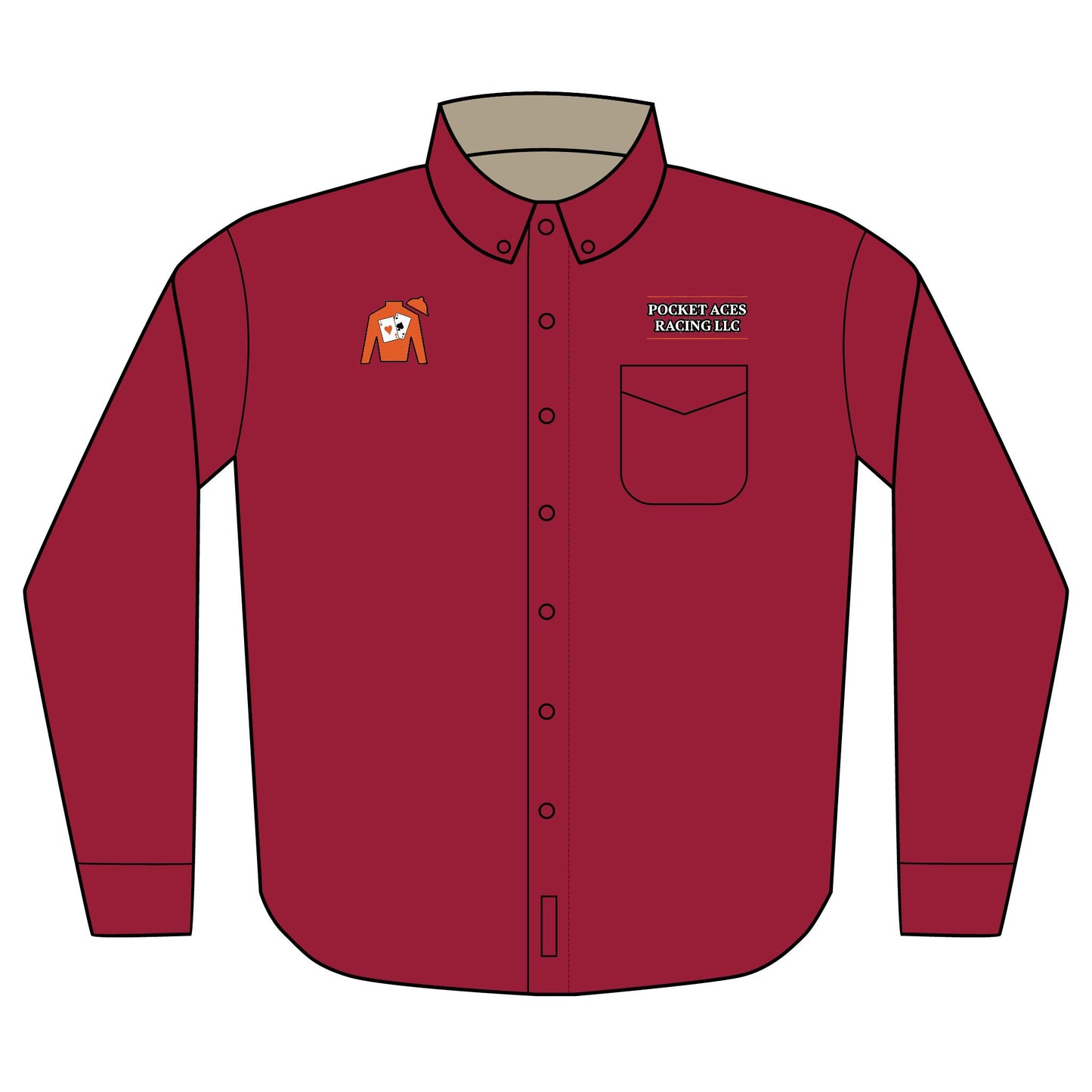 Port Authority® Unisex Long Sleeve Shirt (Embroidery) - Silks logo + company text