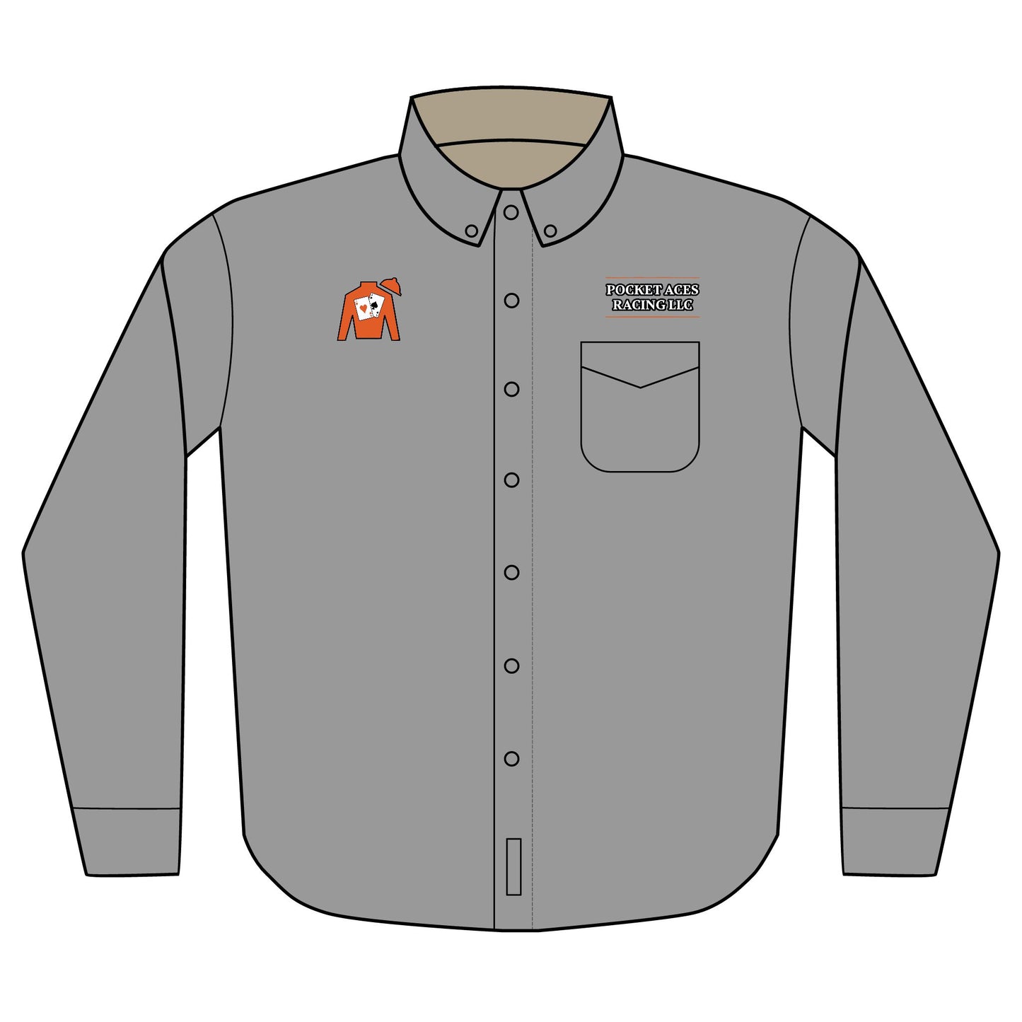 Port Authority® Unisex Long Sleeve Shirt (Embroidery) - Silks logo + company text