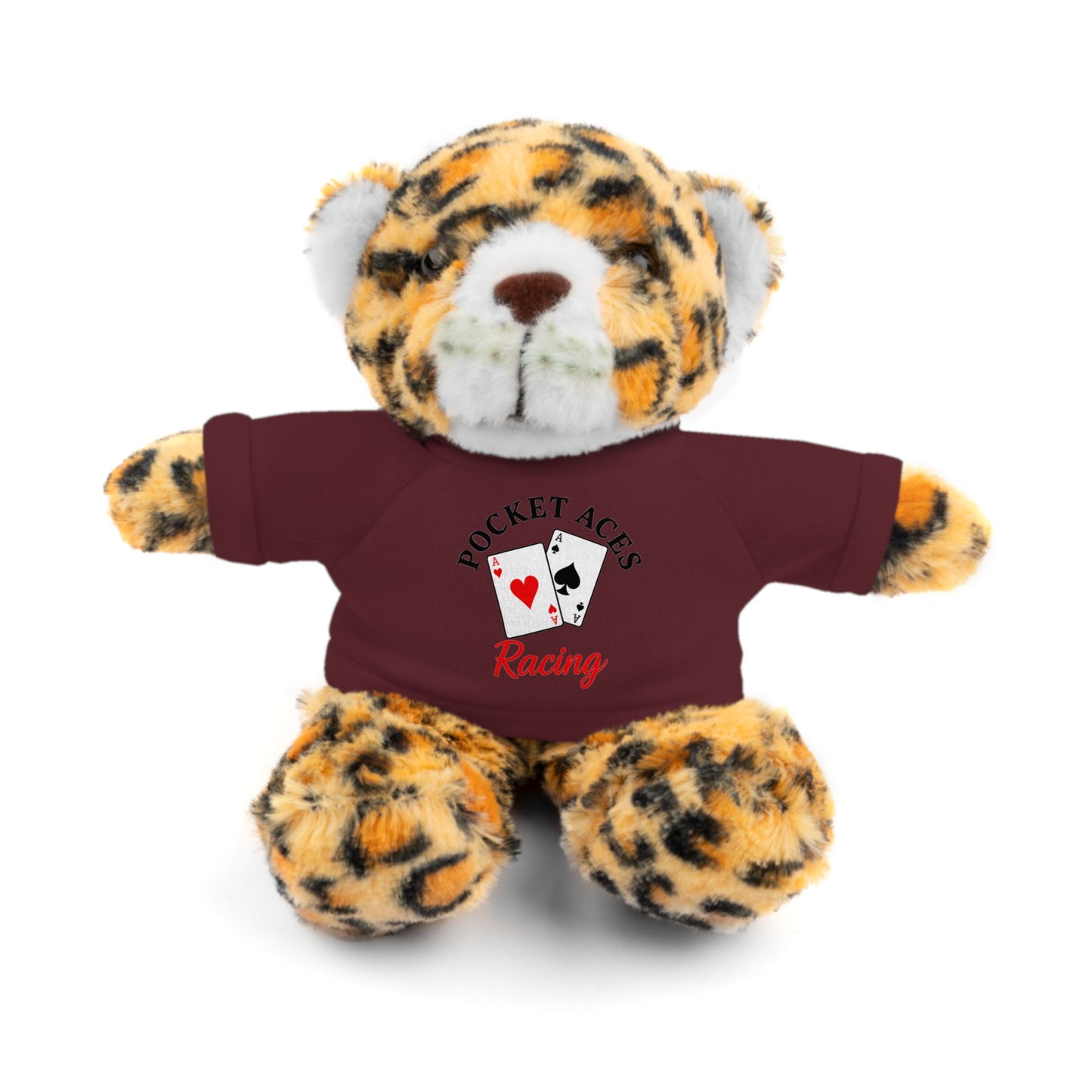 Stuffed Animals with Cards & Text logo Tee