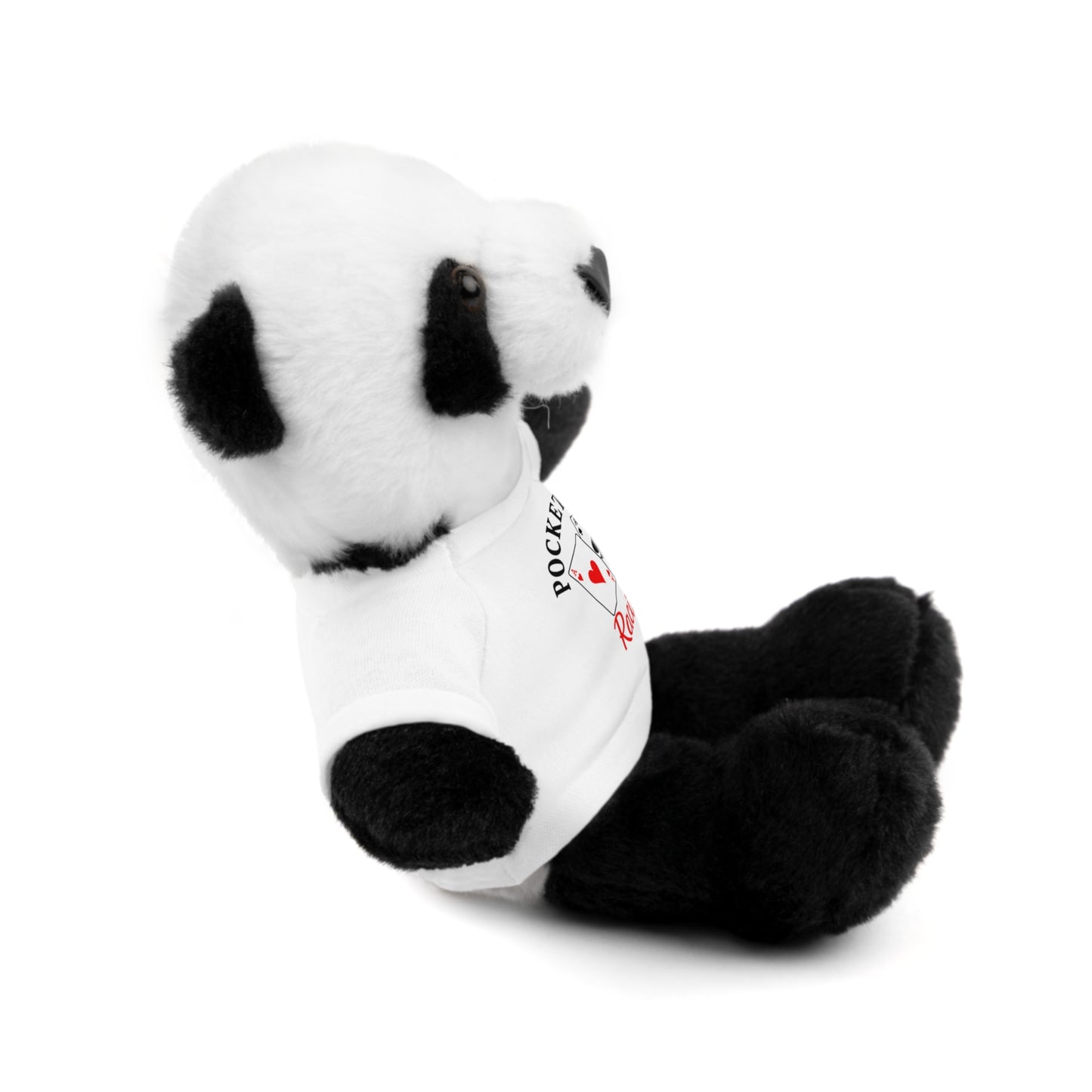 Stuffed Animals with Cards & Text logo Tee