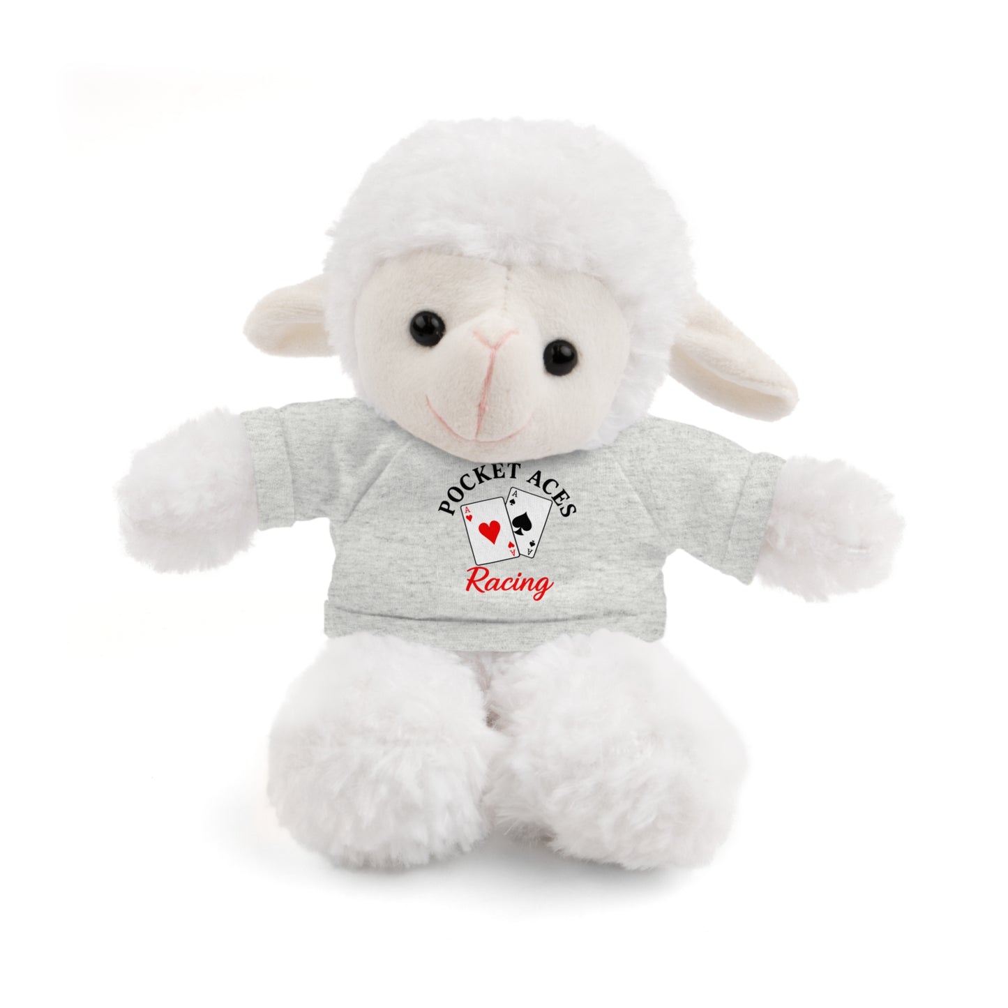 Stuffed Animals with Cards & Text logo Tee